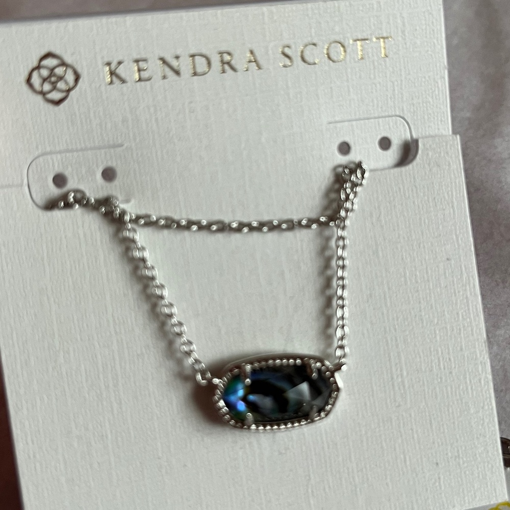 Kendra Scott - Elisa Abalone Shell Rhodium Necklace